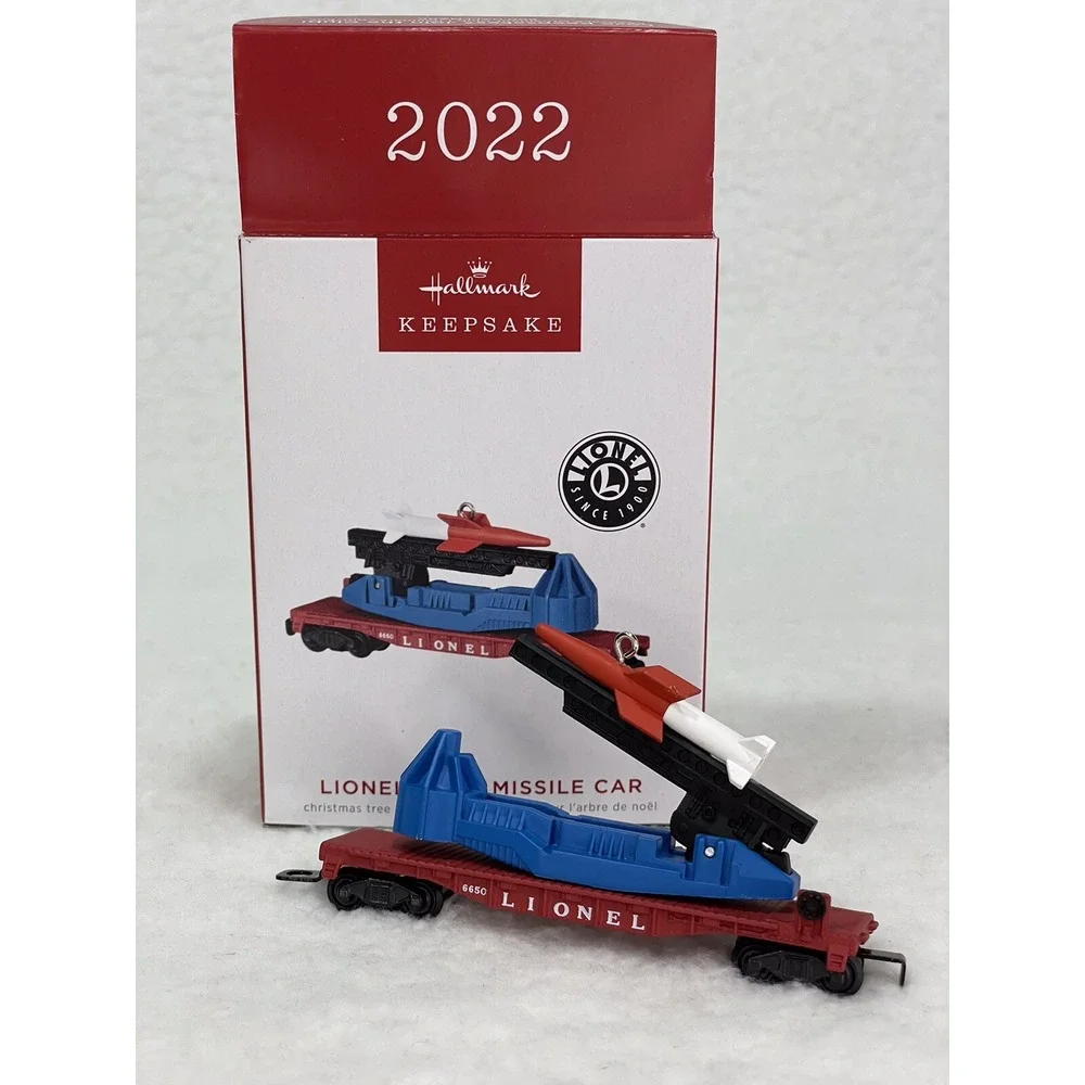 Hallmark‎ Keepsake 2022 Lionel 6650 Missile Car Ornament NIB!